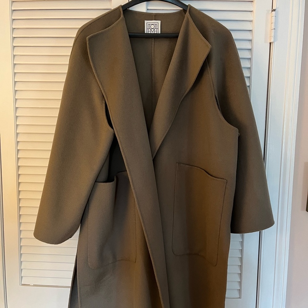 Toteme double wool cape coat medium sz 40